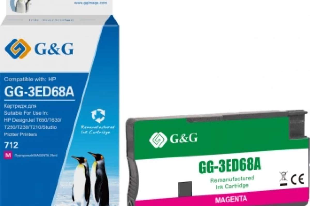 Картриджи G&G для струйных широкоформатных принтеров и МФУ HP DesignJet